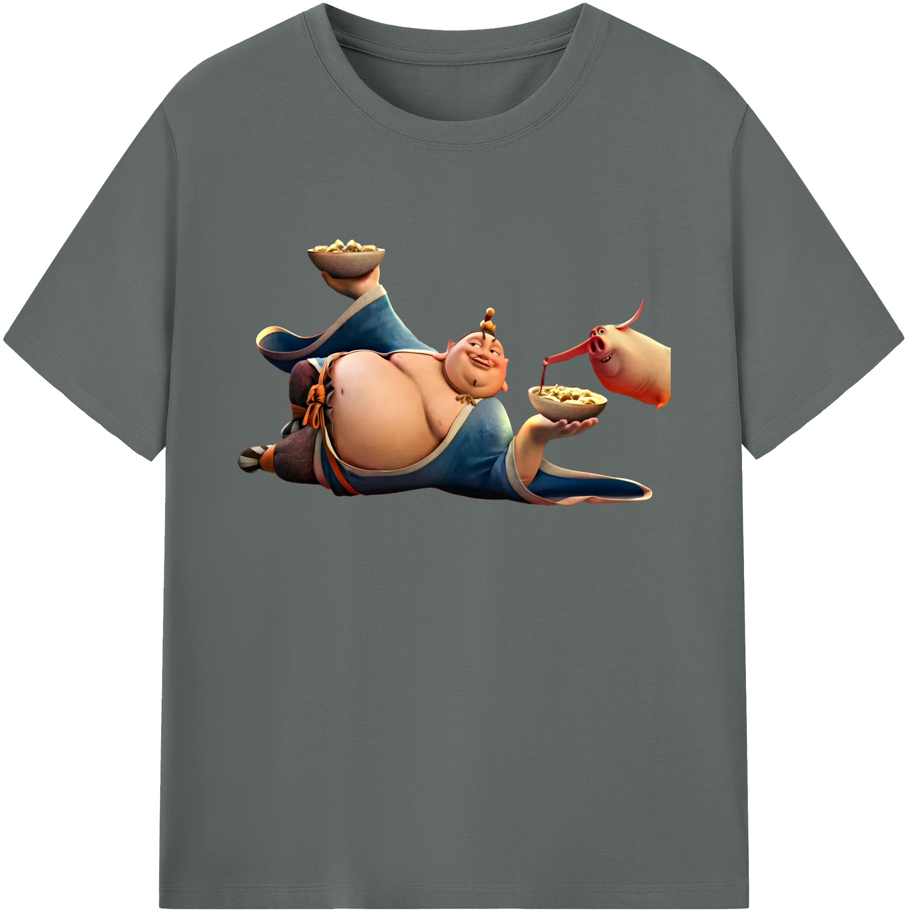 （画像用） Ne Zha 2 ナタ 魔童の大暴れ 綿100％ メンズ半袖Tシャツ｜肌触りやわらか＆通気性